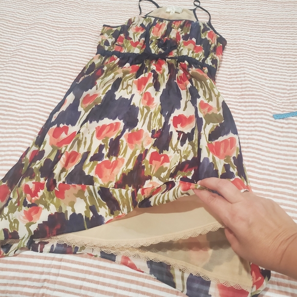 ANTHROPOLOGIE Moulinette Soeurs Pond Reflections Silk Dress Sz. 4 - Picture 10 of 14
